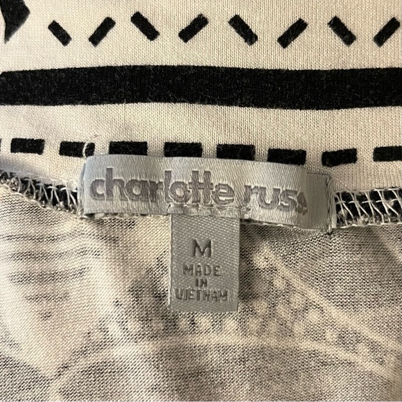 Charlotte Russe Black & White Print Maxi Skirt, Size M - Picture 7 of 10